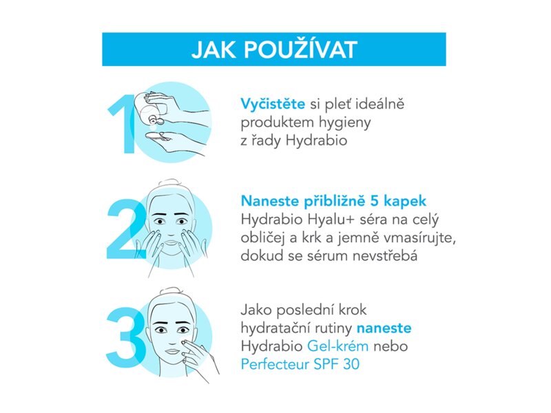 Bioderma Hydrabio Hyalu+ sérum, vysoce koncentrované sérum pro dehydratovanou pleť 30 ml