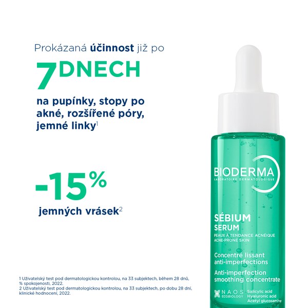Bioderma Sébium Sérum, koncentrované sérum pro dospělou pleť se sklonem k akné 30 ml