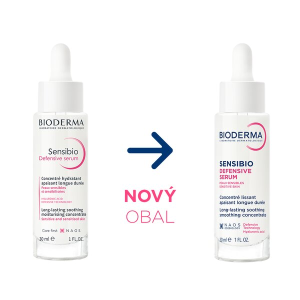 Bioderma Sensibio Defensive sérum, zklidňující koncentrované sérum na zjemnění vrásek pro citlivou pleť 30 ml