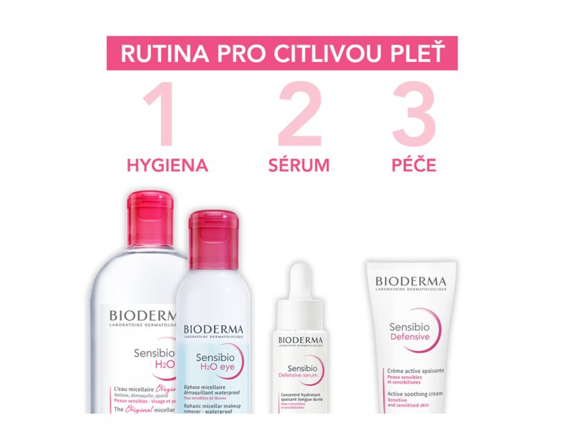Bioderma Sensibio Defensive sérum, zklidňující koncentrované sérum na zjemnění vrásek pro citlivou pleť 30 ml