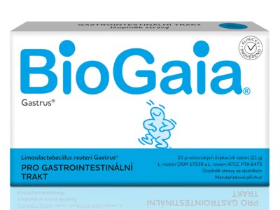 BioGaia Gastrus 30 žvýkacích probiotických tablet BioGaia Gastrus 30 žvýkacích probiotických tablet