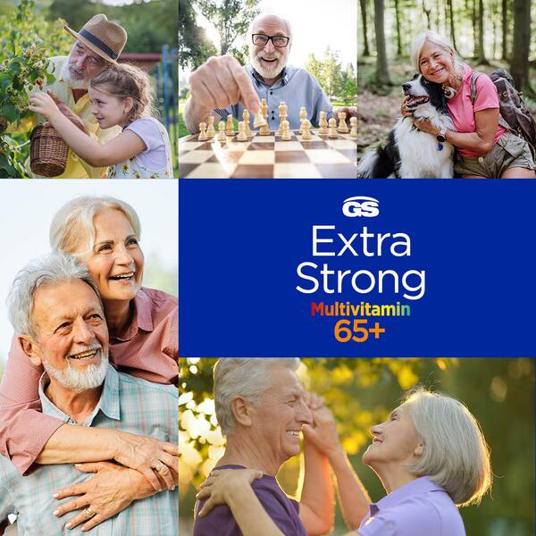 GS Extra Strong Multivitamin 65+ 60 tablet + 60 kapslí GS Extra Strong Multivitamin 65+ 60 tablet + 60 kapslí