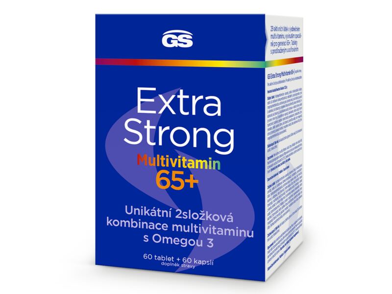 GS Extra Strong Multivitamin 65+ 60 tablet + 60 kapslí