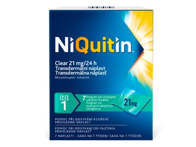Niquitin Clear 21 mg 7 transdermálních náplastí
