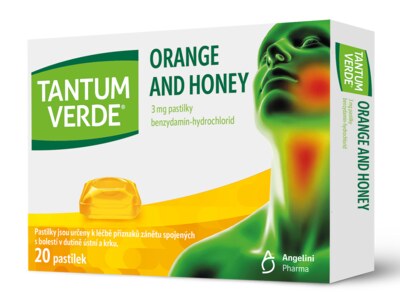 Tantum Verde Orange and Honey 20 pastilek