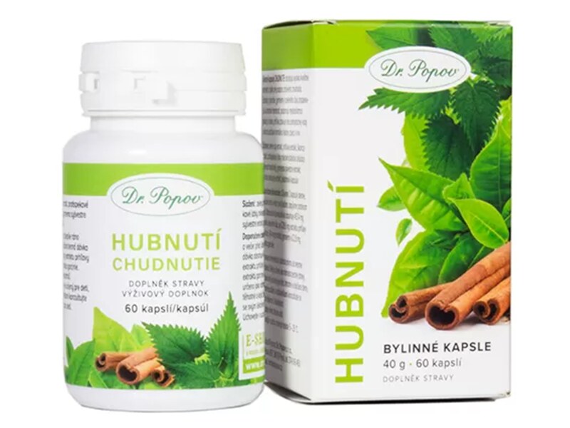 Dr. Popov Hubnutí 60 bylinných kapslí