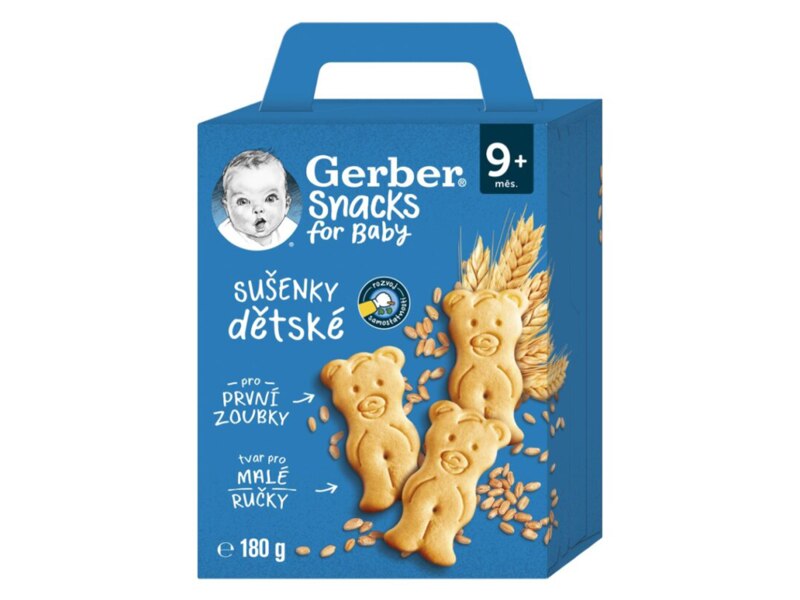 Gerber Snacks Dětské sušenky 180 g