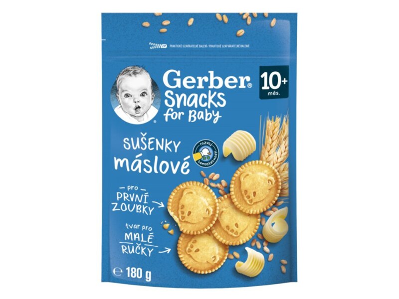 Gerber Snacks Máslové sušenky 180 g