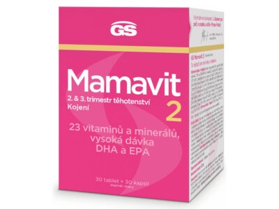 GS Mamavit 2 Těhotenství a kojení 30 tablet + 30 tablet GS Mamavit 2 Těhotenství a kojení 30 tablet + 30 tablet