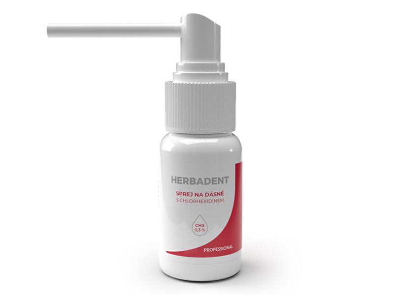 Herbadent Sprej na dásně s chlorhexidinem 25 ml Herbadent Sprej na dásně s chlorhexidinem 25 ml