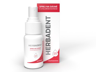 Herbadent Sprej na dásně s chlorhexidinem 25 ml Herbadent Sprej na dásně s chlorhexidinem 25 ml