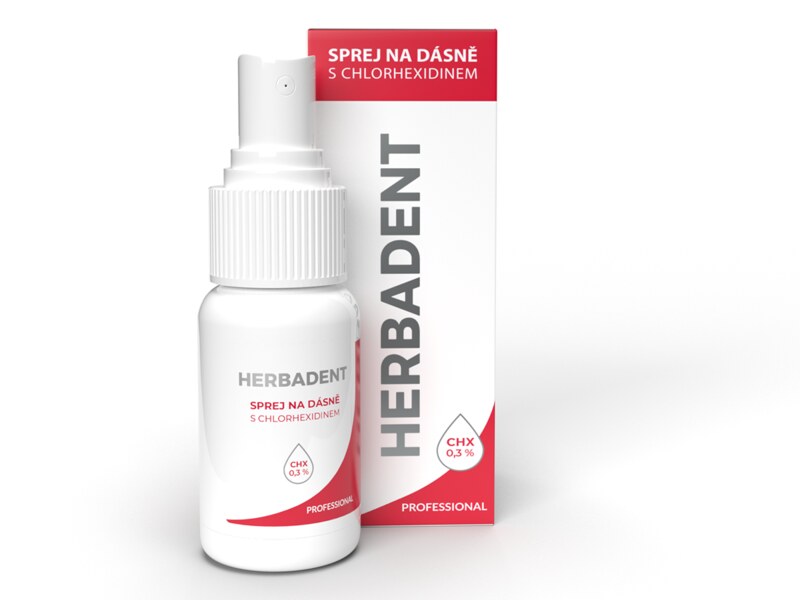 Herbadent Sprej na dásně s chlorhexidinem 25 ml Herbadent Sprej na dásně s chlorhexidinem 25 ml