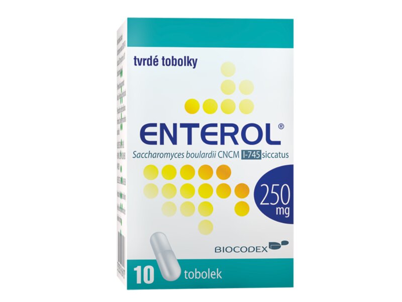 Enterol 250 mg 10 tvrdých tobolek