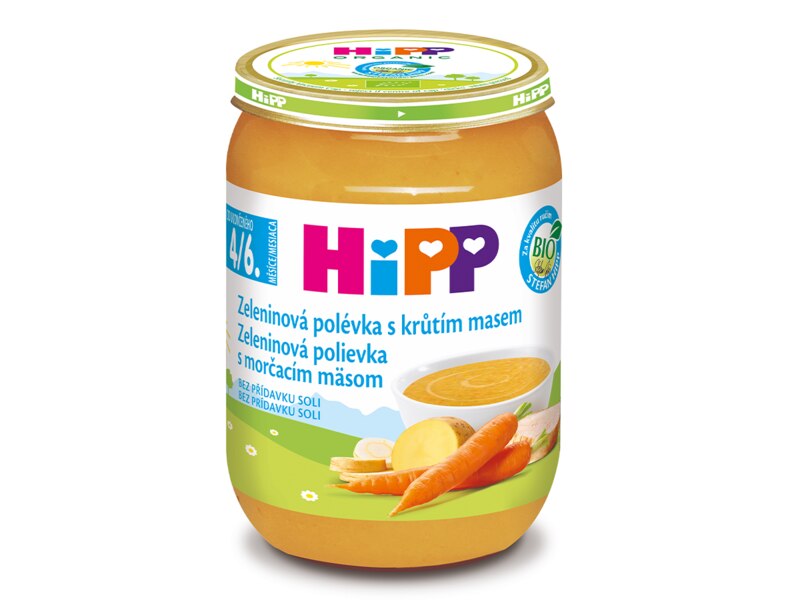 Hipp BIO Polévka Zeleninová s krůtím masem 190 g