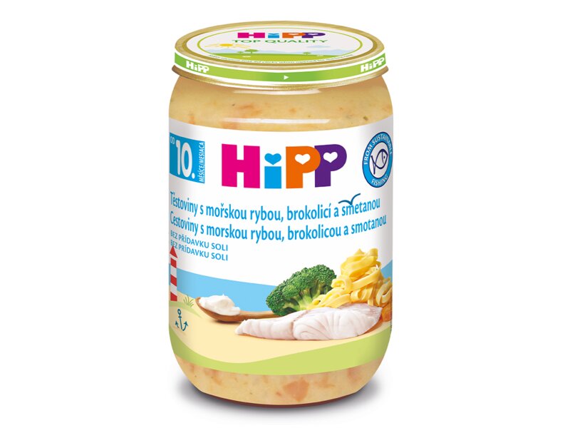 Hipp Těstoviny s mořskou rybou, brokolicí a smetanou 220 g 