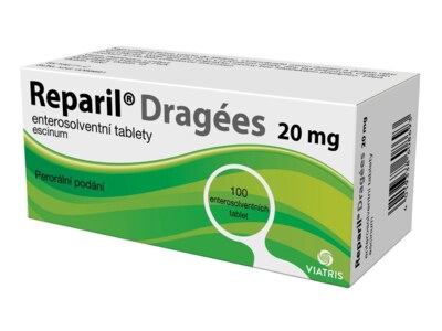 Reparil-Dragées 20 mg 100 enterosolventních tablet