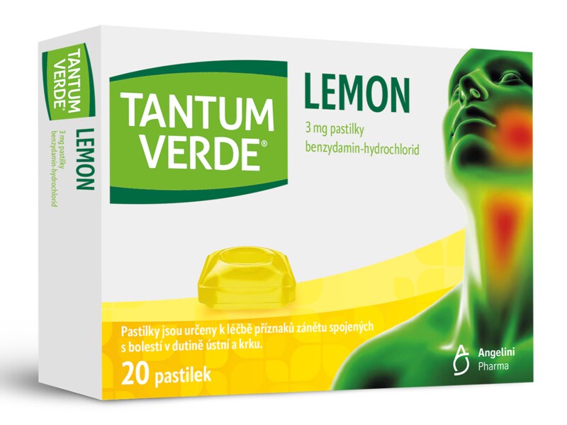 Tantum Verde Lemon 20 pastilek