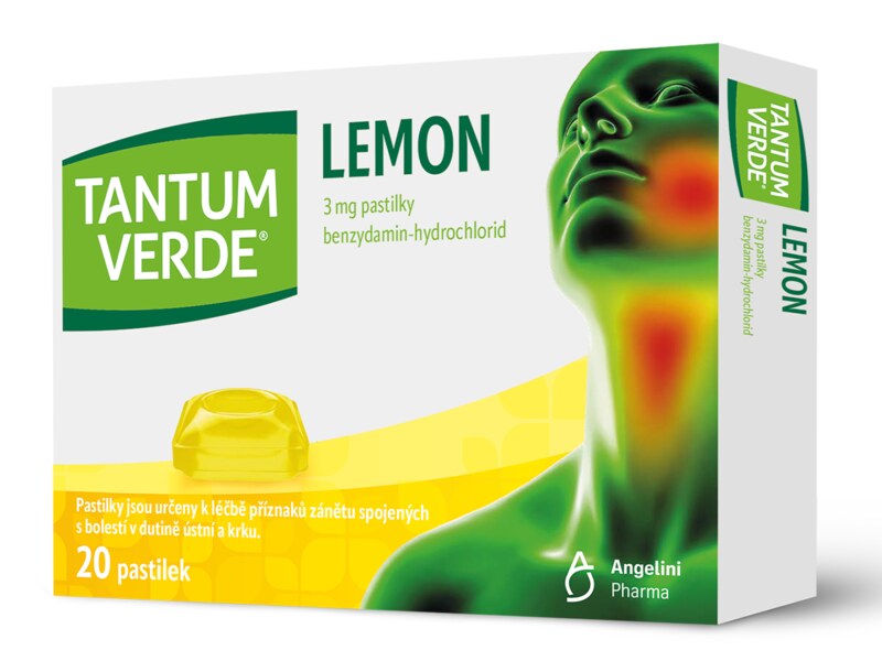 Tantum Verde Lemon 20 pastilek