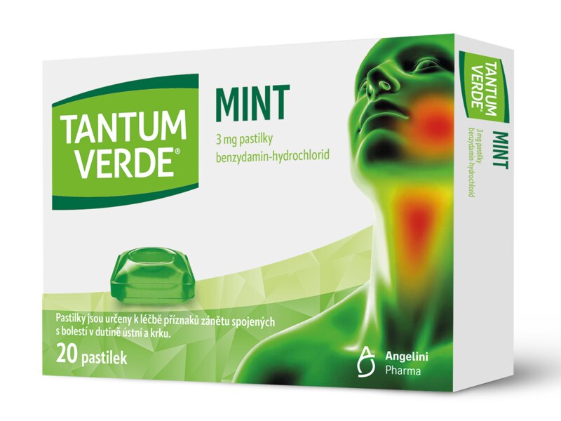 Tantum Verde Mint 20 pastilek Tantum Verde Mint 20 pastilek