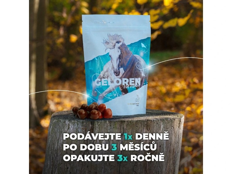 Geloren HA višňový kloubní výživa pro koně 1350 g 180 želé