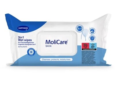 MoliCare Skin Vlhčené ošetřující ubrousky 50 ks