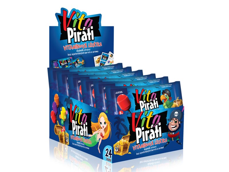 Biotter VitaPiráti vitamínová lízátka 24 ks
