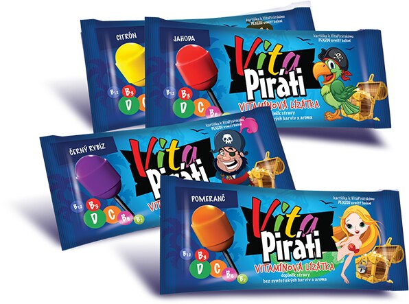 Biotter VitaPiráti vitamínová lízátka 24 ks