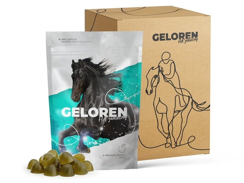 Geloren HA jablečný kloubní výživa pro koně 1350 g 180 želé 