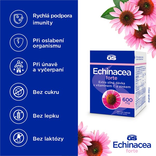 GS Echinacea Forte 600 mg 70+20 tablet GS Echinacea Forte 600 mg 70+20 tablet