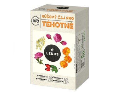 Leros Růžový čaj pro těhotné BIO nálevové sáčky 20x2 g Leros Růžový čaj pro těhotné BIO nálevové sáčky 20x2 g