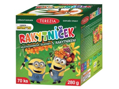 Rakytníček multivitaminové želatinky Mimoni 70 ks