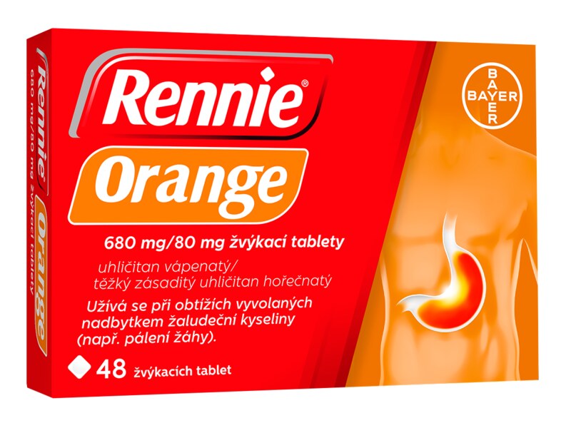 Rennie Orange 48 tablet