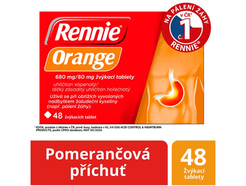 Rennie Orange 48 tablet