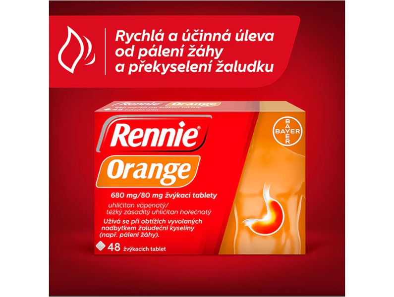 Rennie Orange 48 tablet Rennie Orange 48 tablet