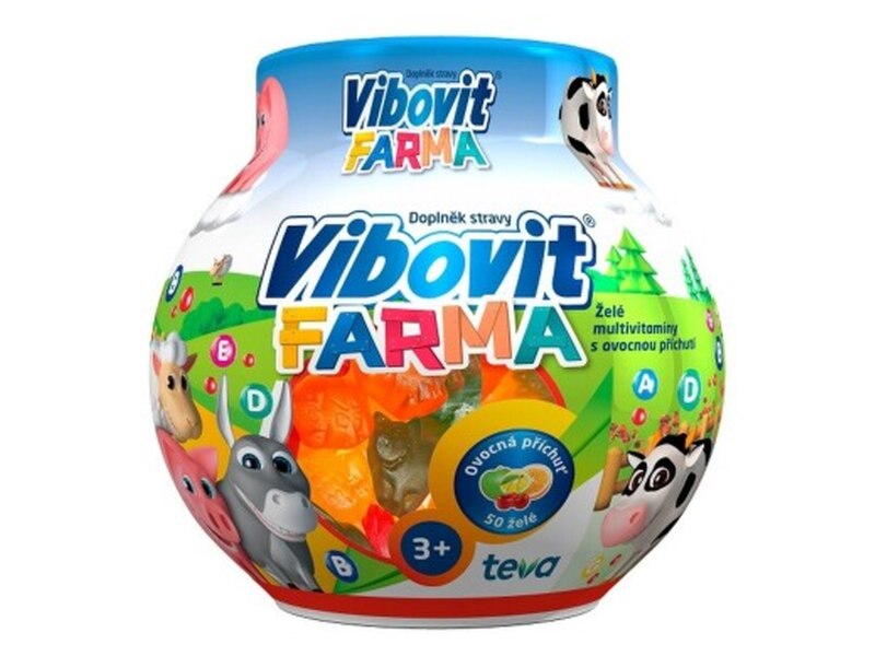 Vibovit Farma 50 želé bonbonů Vibovit Farma 50 želé bonbonů
