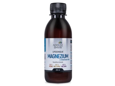 Adelle Davis Lipozomální Magnezium + vitamin B6 200 ml Adelle Davis Lipozomální Magnezium + vitamin B6 200 ml