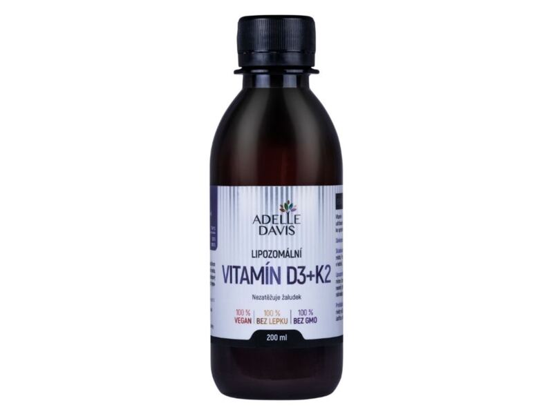 Adelle Davis Lipozomální Vitamín D3 + K2 200 ml Adelle Davis Lipozomální Vitamín D3 + K2 200 ml