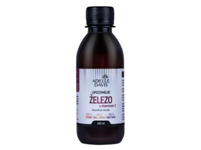 Adelle Davis Lipozomální Železo + vitamin C 200 ml