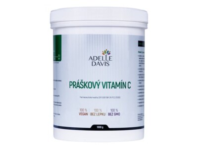 Adelle Davis Práškový Vitamín C 1000 g