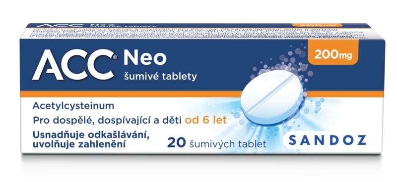 ACC 200 NEO 200 mg 20 šumivých tablet