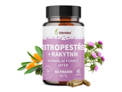 Blendea Ostropestřec + Rakytník 60 kapslí Blendea Ostropestřec + Rakytník 60 kapslí