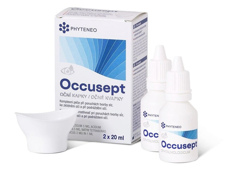 Occusept Aqua Oční kapky 2x20 ml Occusept Aqua Oční kapky 2x20 ml