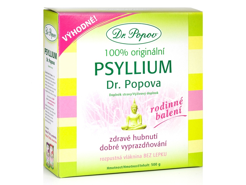 Dr. Popov Psyllium indická rozpustná vláknina 500 g