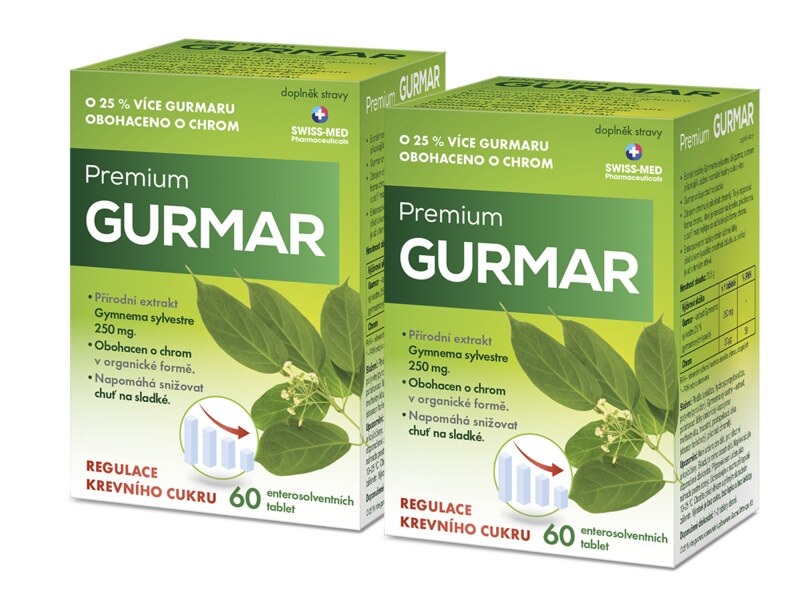 Premium Gurmar 60 enterosolventních tablet 1+1 ZDARMA