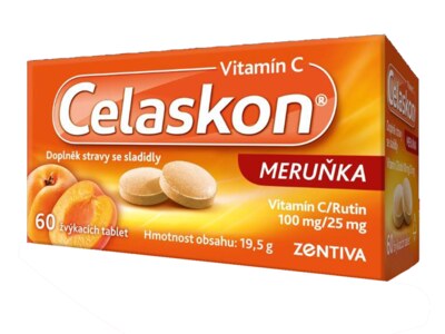 Celaskon 100 mg meruňka 60 tablet