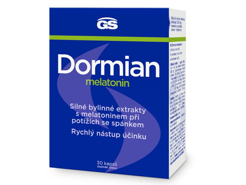 GS Dormian Melatonin 30 kapslí