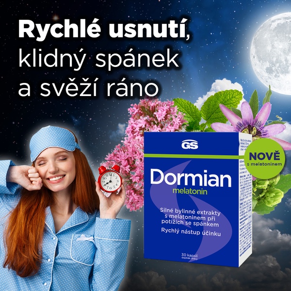 GS Dormian Melatonin 30 kapslí GS Dormian Melatonin 30 kapslí