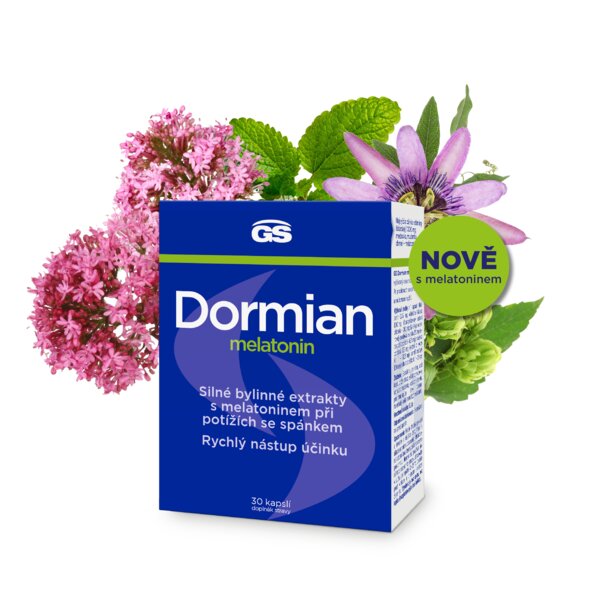 GS Dormian Melatonin 30 kapslí GS Dormian Melatonin 30 kapslí