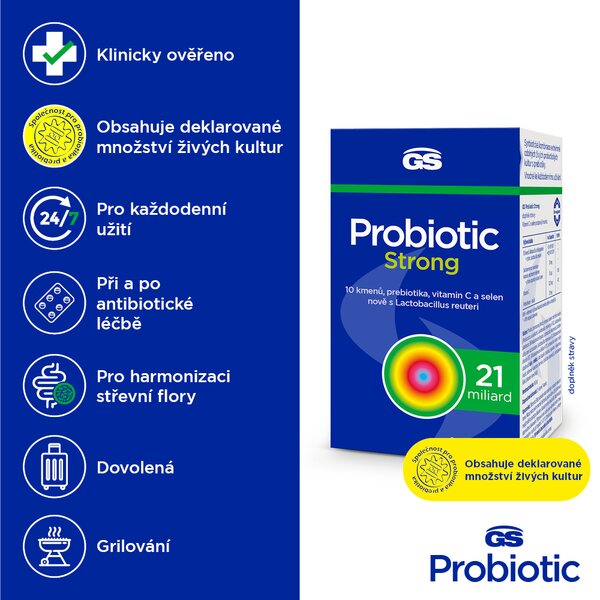 GS Probiotic Strong 60+20 kapslí GS Probiotic Strong 60+20 kapslí
