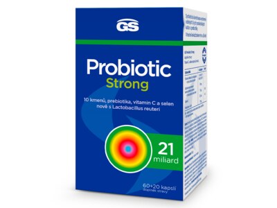 GS Probiotic Strong 60+20 kapslí